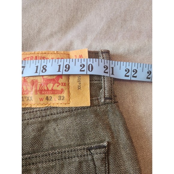 Levi's 501xx Button Fly Denim Jeans 2014 Gray Men's Size 42x30.5 - Picture 6 of 7